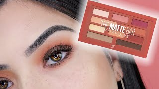 NEW Maybelline THE MATTE BAR EYESHADOW PALETTE TUTORIAL [upl. by Eyeleen]