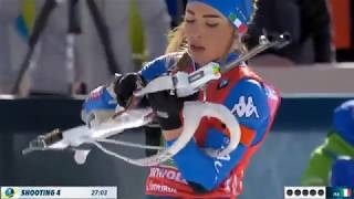 Biathlon  AntholzAnterselva 2020  Dorothea Wierer  Best Shooting in Relay Women [upl. by Asylla113]