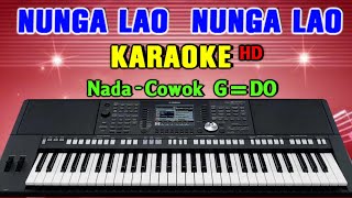 NUNGA LAO  KARAOKE NADA COWOK  LAGU REMIX BATAK [upl. by Amairam]