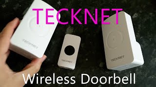 Tecknet Wireless Doorbell [upl. by Annagroeg545]