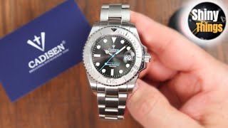 How LOW Can Prices GO  Cadisen C8210  homage to Rolex Yacht Master  Full Review [upl. by Adnuahsor]