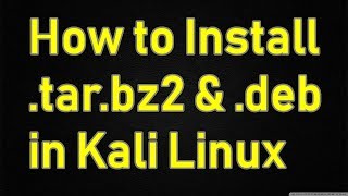 How to Extract tarbz2 deb File In LinuxUbuntuDebian [upl. by Nylloh]