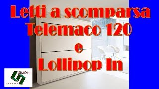 LETTI A SCOMPARSA  TELEMACO 120 DESK  LOLLIPOP IN [upl. by Yenatirb]