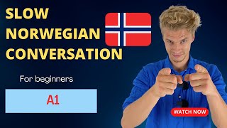 Learn Norwegian with a slow Norwegian conversation for beginners [upl. by Borchers]