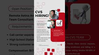 CVS Is Hiring Remote Aetna Answer Team Consultant Pay Range 1700310remotejobs workfromhome [upl. by Shira654]