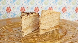 Russische Honigtorte nach Balkanart  quotMedena Tortaquot  Russian honey cake [upl. by Hershel328]