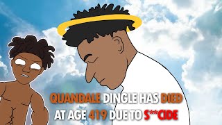 IShowSpeed Reacts To Quandale Dingles Death Animated [upl. by Aggy]