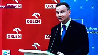 Andrzej Duda mówi jak się uczy Pijany Total [upl. by Susanna]