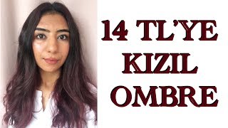 14 TLye Kızıl Ombre Yapımı Hatalı Ombreyi Nasıl Kurtardık [upl. by Aletha845]