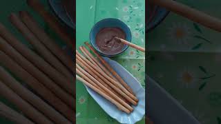 ASMR breadsticks with chocolate dip breadsticks youtubeshorts trending shorts [upl. by Bergen994]