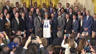 The President Honors the Golden State Warriors 2015 NBA Champions [upl. by Julianna489]