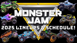 MONSTER JAM 2025 LINEUP AND SCHEDULE ANNOUNCEMENT [upl. by Jessen]