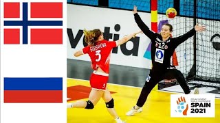 Norway Vs RHF Russia Handball Womens World Championship Spain 2021 [upl. by Malamud]