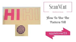 ScanNCut How To Use The Fill Patterns with A Pen Tool [upl. by Radie]