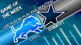 Lions vs Cowboys Live Play by Play amp Reaction [upl. by Nolte]