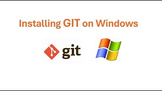 Tutorial Installing git on Windows [upl. by Llerahs]