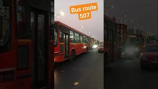 Bus route 507 ARSD college Dhaula Kuan se Okhala extension Abdul Faisal Enclave cluster bus non ac [upl. by Idnahs]