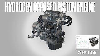 This Opposed Piston Engine Runs on Hydrogen [upl. by Kcirddor]