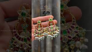 Kundan Jhumkies and Chandbalies  Premraj Shantilal Jain Jewellers brideessentials kundanjewellery [upl. by Analahs549]