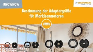 Markisenmotor Welche Adaptergröße passt zu meiner Markise [upl. by Annasus]