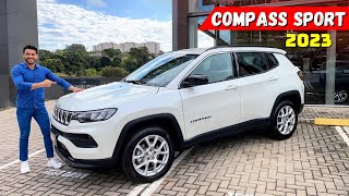 JEEP COMPASS 2023 SPORT a versão mais barata avaliação e preço [upl. by Martinelli]