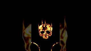 Flaming Skull Animated [upl. by Nekcarb185]