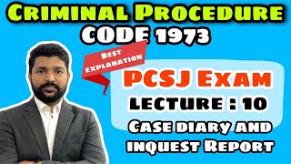 case diary and inquest report Lecture 10Criminal Procedure Code 1973By Vikram Pratap [upl. by Kilk413]