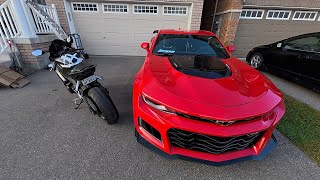 6Foot4Honda returns with a NEW Motovlog Setup 1000RR and ZL1 [upl. by Bunting]