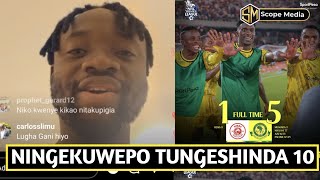 🔴live Msikie MAYELE ashereke goli 5 za YANGANINGEKUWEPO TUNGESHINDA 10KASEKE ni Simba [upl. by Swain740]