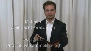 JS Bach  Evangelist Und ließ versammeln alle Hohenpriester  BWV 248 [upl. by Artemisia]