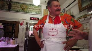 Dario Cecchini famous butcher in Panzano where you can eat and buy Bistecca Fiorentina [upl. by Hatnamas585]