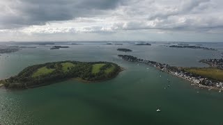 Hingham bay and South Boston Harbor Drone Footage Full Flight [upl. by Jerusalem73]