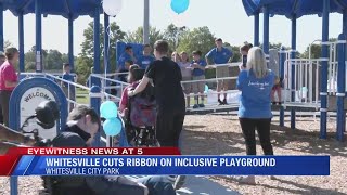 Whitesville cuts ribbon on inclusive playground at city park [upl. by Trill]