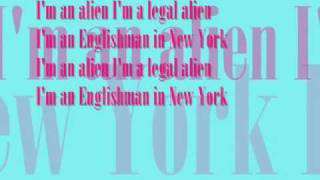 Englishman in New York Sting  LYRICS [upl. by Estes601]