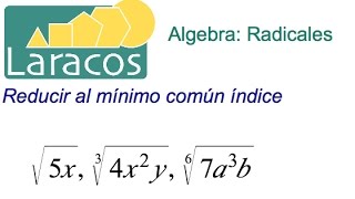 Radicales Reduccion al minimo comun indice [upl. by Namrehs]