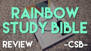 CSB Rainbow Study Bible Review  biblereview [upl. by Rodrique]