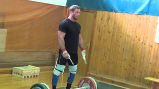 Klokov Dmitry  RUN with 190 kg  16072013 [upl. by Karlyn]