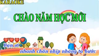 Karaoke Chào năm học mới  Beat chuẩnđọc ráp [upl. by Yodlem94]