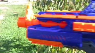 Nerf NStrike Elite Rapidstrike 12 volt battery mod [upl. by Gruber672]