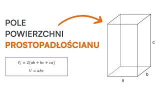 Jak Obliczyć Pole Powierzchni Prostopadłościanu [upl. by Adin956]