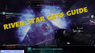 Destiny 2 2024 Star cat location guide for Riven Lairs [upl. by Laverne898]