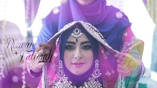 INDIAN MUSLIM WEDDING Kuala Lumpur MALAYSIA  Rizwan  Fatimah  Reception by NEXT ART [upl. by Ahsiea65]