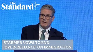 Keir Starmer vows to end overreliance on immigration in UK economy [upl. by Trill240]