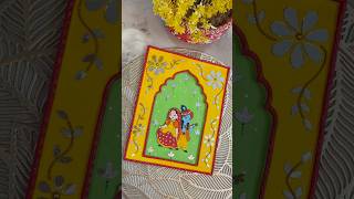 Janmashtami Krishna paining shorts youtubeshorts painting radhakrishna handmade homedecor diy [upl. by Bonnell219]