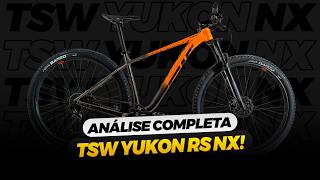 ANÁLISE COMPLETA TSW YUKON RS NX  GRUPO SRAM NX EAGLE E FREIOS SHIMANO MT 200 [upl. by Enitsed]