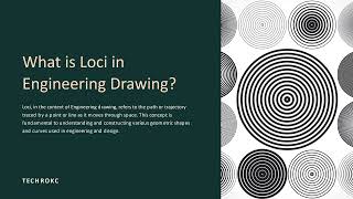 Introduction to Loci in Technical Drawing Engineering Drawing [upl. by Ytissac]