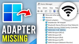 Fix Wireless Adapter Missing In Windows 11 amp 10  Full Guide [upl. by Denton]