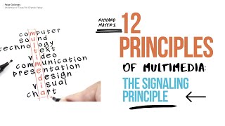 Richard Mayers Signaling Principle  EDTEC 6323 [upl. by Wivina]