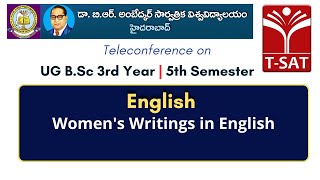 BRAOU UG 3rd Year 5th Semester English Teleconference  Womens Writings In English [upl. by Franz]