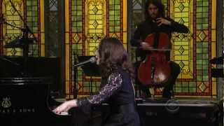 Regina Spektor  All The Rowboats on Letterman 51712 [upl. by Droffilc]